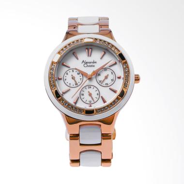 Alexandre Christie AC2299BF Chronog ...  Rosegold Kombinasi Putih