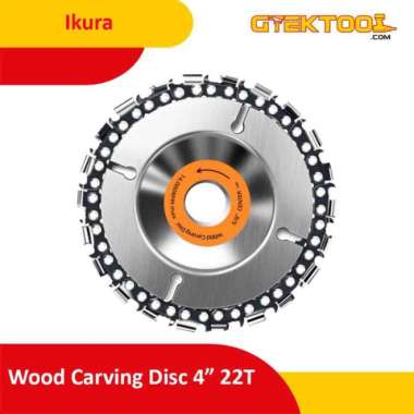Ikura Wood Carving Disc Mata Gergaji Gerinda Chainsaw 4" Potong Ukir