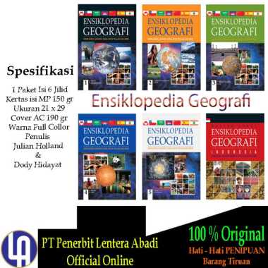 Ensiklopedia Geografi - 1 Paket Isi 6 multi warna