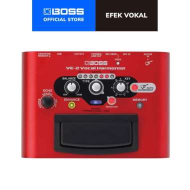 BOSS Efek Vocal - VE-2 Vocal Harmonist Pedal Efek Vokal
