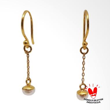 D.R.U Jewelry Anting Rantai Gold Kecil Earrings