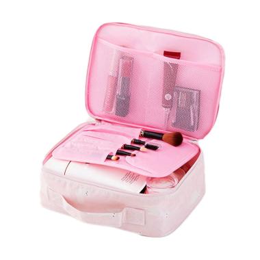 HomeStuff Travel Bag Kucing Tas Make Up - Pink