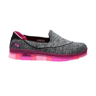Skechers Go Flex Sepatu Lari Wanita - Black Pink