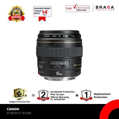 Braga Photo & Video - Canon EF 85mm F1.8 USM Lensa Kamera