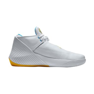 NIKE Jordan Why Not Zer0.1 Low Sepatu Basket Pria - White Blue