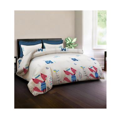 King Rabbit Motif Cute Fox Set Sprei