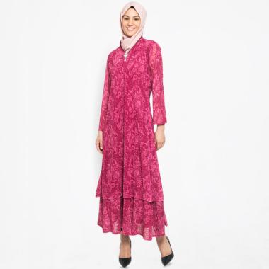 Kasa Heritage Karla Long Dress Gamis Wanita - Pink