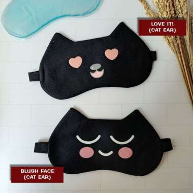 Masker Mata Gel - Cooling Gel Sleeping Eye Mask - Fancy Eyes CAT EAR 1