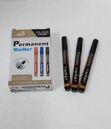 ESCO Permanent Marker ES-2008 Spidol Permanen 1 lusin