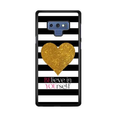 Flazzstore Stripes Gold Heart X4612 ... for Samsung Galaxy Note 9