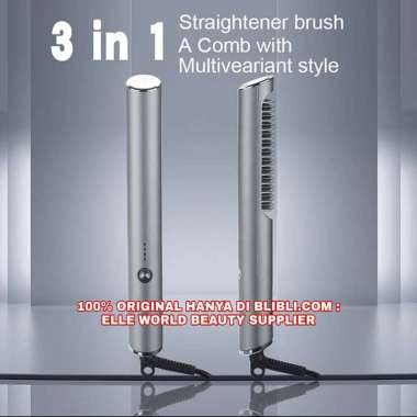 ORIGINAL CATOK SISIR PELURUS RAMBUT BLOW KERITING LISTRIK FAST HAIR STRAIGHTENER 2 IN 1 BRUSH HAIR C