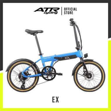 United Sepeda Lipat Listrik FoldingE-CTB AL20-8 SP E-BIKE U EX 20 BL-BK