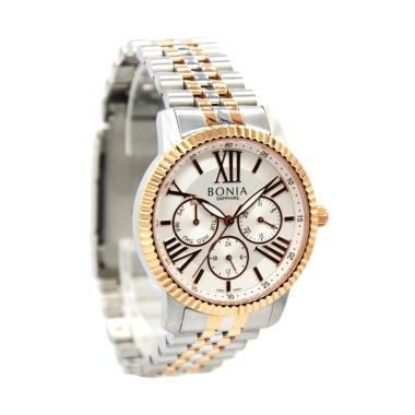 Bonia BNB10441-2613 Jam Tangan Wanita - Silver Rosegold White