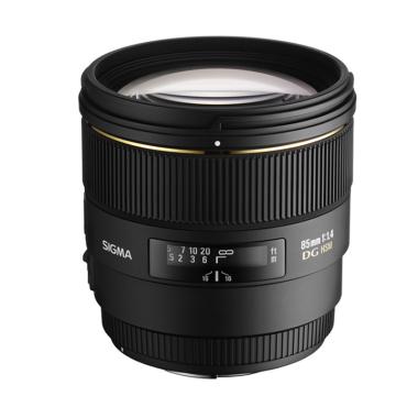 Sigma 85mm f/1.4 EX DG HSM Lensa Kamera for Nikon - Black Black