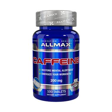 Allmax Nutrition 100% Pure Caffeine Ori USA Suplemen Kesehatan [100 Caps/ 200 mg]