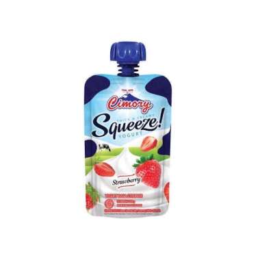 Promo Harga Cimory Squeeze Yogurt Strawberry 120 gr - Blibli
