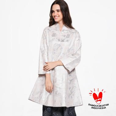 Mari Berkain Tunik Atasan Wanita - Silver
