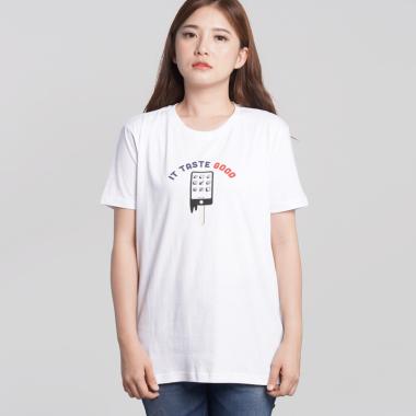 Osella Ladies It Taste Good T-Shirt Wanita - White