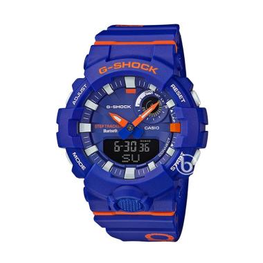 CASIO G-SHOCK G-Squad Bluetooth Sports Mobile Link Jam Tangan Pria [GBA-800DG] Blue Red