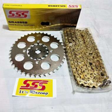 Gear set SSS 428 Jupiter MX old - Jupiter MX New rantai GOLD 15 39