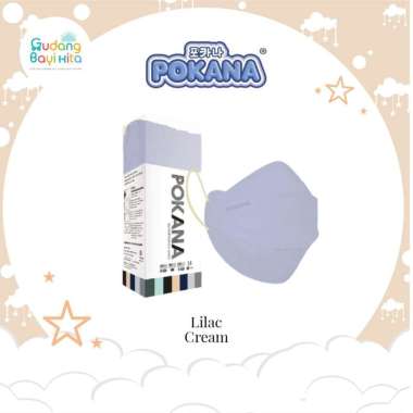 Pokana Fashion Series Duckbill 25pcs / Masker Medis Lilac Cream