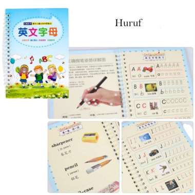 Buku Belajar Menulis Anak Practice writing book Copy Book Magic Book 3D Anak TK BUKU + PENA PULPEN S