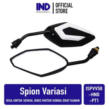 Spion-Sepion-Kaca Set Variasi Semua Jenis Motor Honda Drat Kanan Baut 14 Putih-Merah-Biru-Hitam Beat