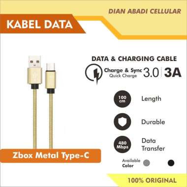Kabel Data Type-C Zbox Metal