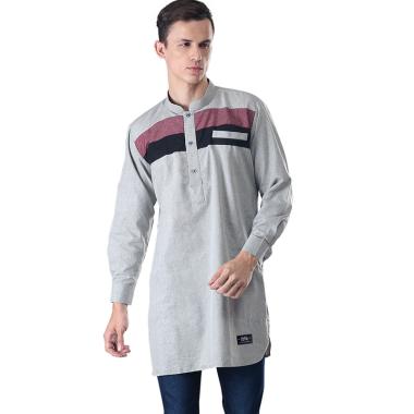 Inficlo Sdr 211 Baju Koko Pria Abu Abu