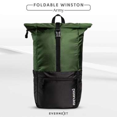 BACKPACK WINSTON (FOLDABLE BAG) by EVERNEXT / TAS RANSEL PRIA / TAS RANSEL WANITA / TAS RANSEL LIPAT