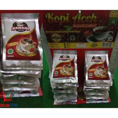 Kopi O ( Kopi + Gula) Bawadi Aceh 20 saset