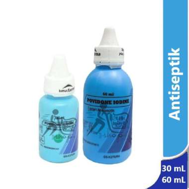 Povidone Iodine Kimia Farma cair 30 mL, 60 mL - antiseptik tetes untuk luka 30 mL
