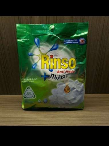 Promo Harga RINSO Anti Noda Deterjen Bubuk + Molto Classic Fresh 600 gr - Blibli