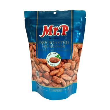 MR. P Dry Roasted Almonds 130 gram Kacang Almond Panggang