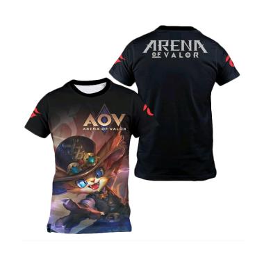 Kaos Urban Custom E-Sport Game Arena Of Valor Jersey Olahraga Unisex [AOV - Az0089] M Black