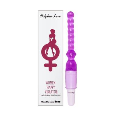 Dolphin Sex Toys Panjang Anal Plug Beads Silikon G-spot Massager Dewasa Alat Bantu Seks Wanita