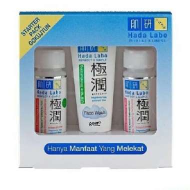 Hadalabo Hada Labo Gokujyun Series Ultimate Moisturizer Premium Lotion Face Wash Facewash Toner Oil 