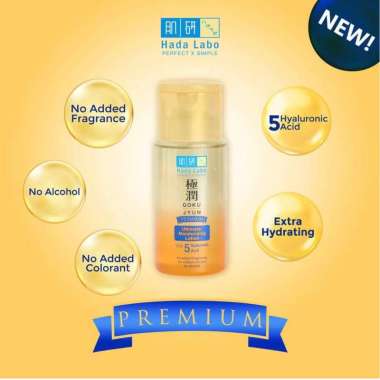 Hadalabo Hada Labo Gokujyun Series Ultimate Moisturizer Premium Lotion Face Wash Facewash Toner Oil 
