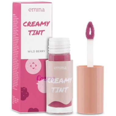 EMINA Creamy Tint Emina Liptint Lip Tint Liptin Lip Tin Creamy Emina Brick Town 04 Wild Berry