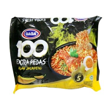 Promo Harga Gaga 100 Extra Pedas Kuah Jalapeno 75 gr - Blibli