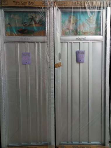 pintu kamar mandi galvalum eco kaca motif