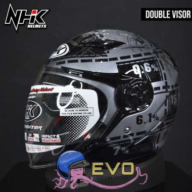 Harga Helm Nhk Half Face Double Visor 