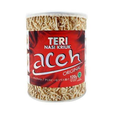 Aceh Teri Nasi Kriuk Teri Medan Rasa Original Camilan [120 g/ Kemasan Kaleng]