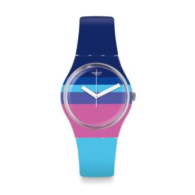Swatch GE260 Azul'Heure Swiss Made Jam Tangan Wanita [Original] Multicolor