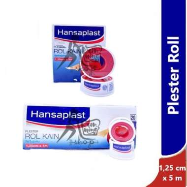 Hansaplast Plester Roll 1 m & 5 m - plester roll perekat perban dan kassa pada luka Roll besar (5 m)