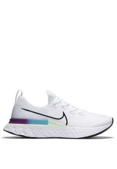 nike react infinity run white blue