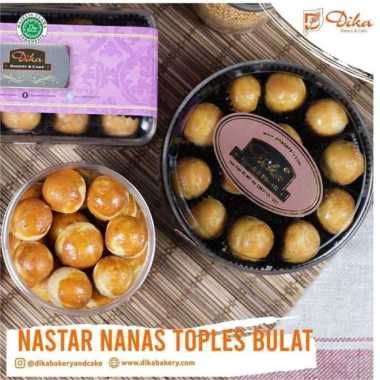 Roti Kue Kering Nastar Toples Bulat Dika Bakery