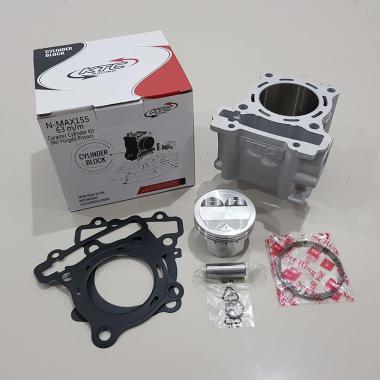 Blok Bore Up KTC-Kytaco Ceramic Piston 63mm For Yamaha Nmax-Aerox 155 silver