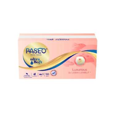 PASEO ULTRA SOFT 100 SHEETS / Tisu wajah Paseo 3ply 100s