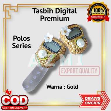 Tasbih Digital Premium Motif Polos Tasbih Hias Digital Swarovski Warna Gold